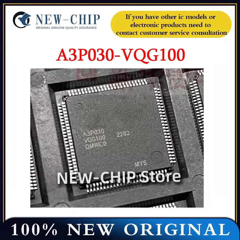 

2PCS-50PCS/LOT A3P030-VQG100 QFP100 Programmable logic chip IC New Original A3P030