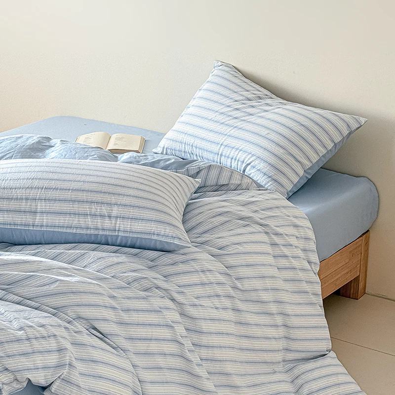 2026 New 100% Cotton Bedding Set Pink Blue High Count 100S High-quality Luxury Cover Sheet Set Delicate Silky for Bedroom Decor