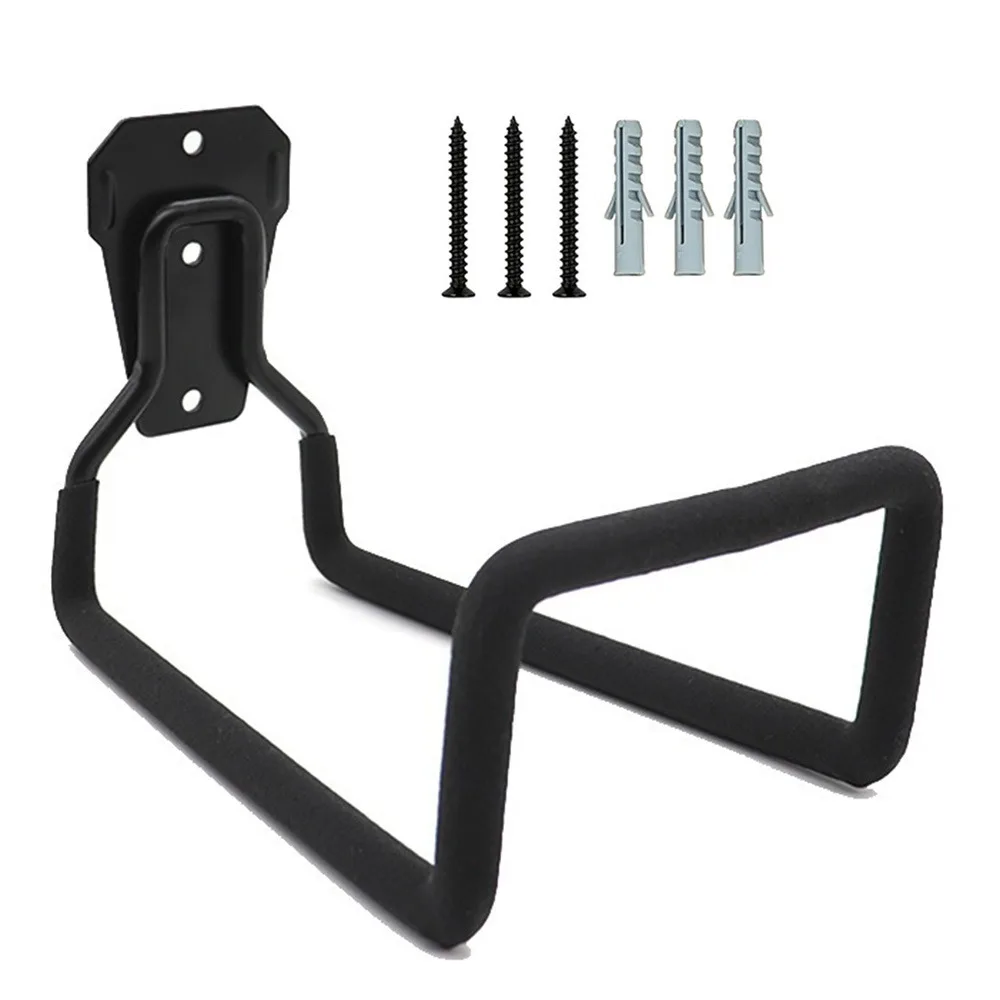 Heavy Duty Garden Hose Holder Rust-proof 3 Holes Water Hose Storage Rack Portable Iron Metal Garage Wall Hooks