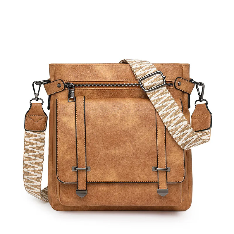 

1pc Multi-pocket Tote Bag for Travel Ladies Retro Single-shoulder Multi-functional Crossbody Bag for PU Commuting Daily Outfits