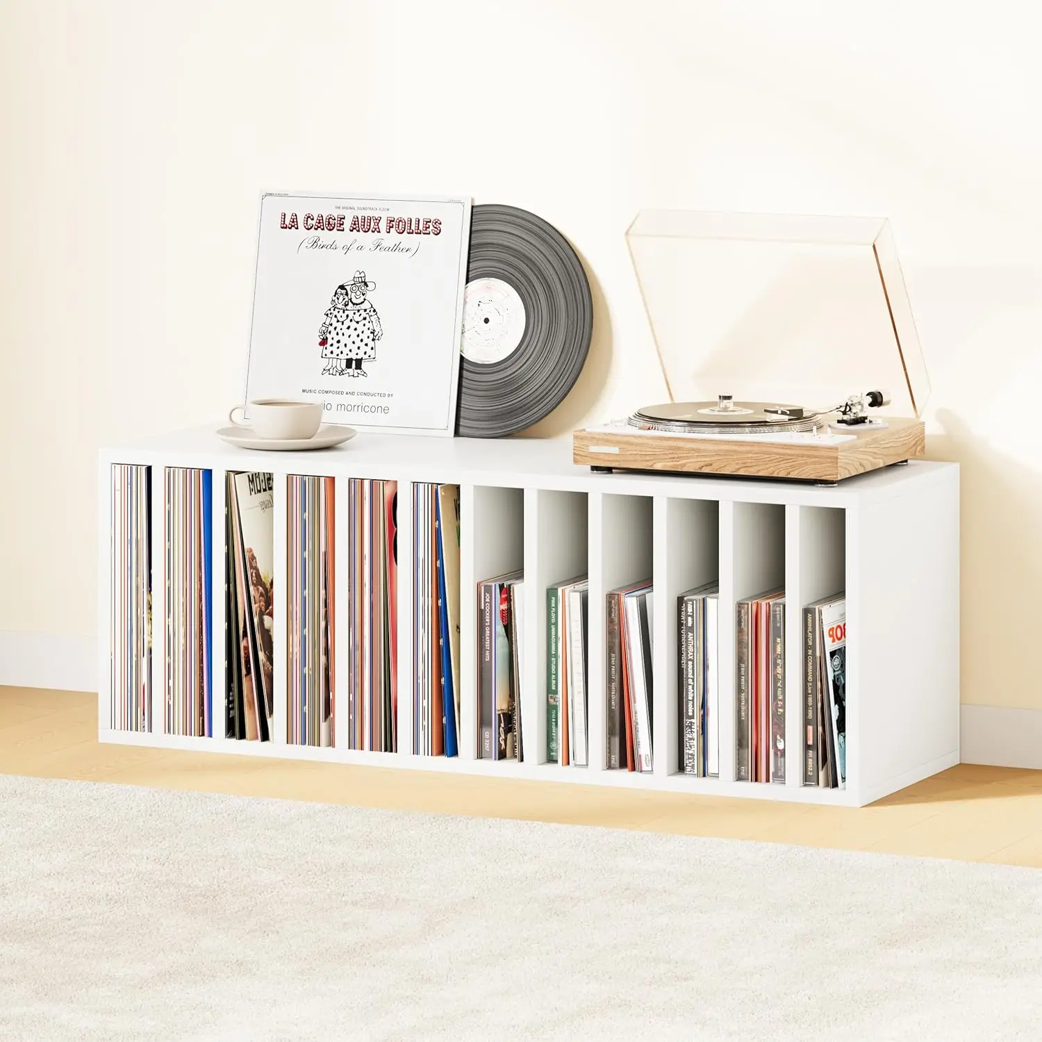 DIY Modular Cube Bookcase - CubeXY Customizable Stackable Expandable Basic Shelving Units, 12-Cube Wooden Open Bookshelf