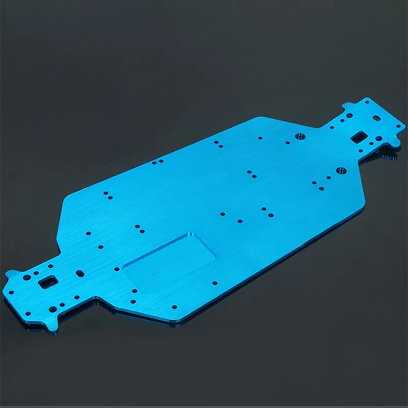 04001 6061 03601 Aluminum Alloy Metal Chassis For 1/10 Scale Models RC Car HSP 94107 94110 94115 Off-Road Truggy Truck