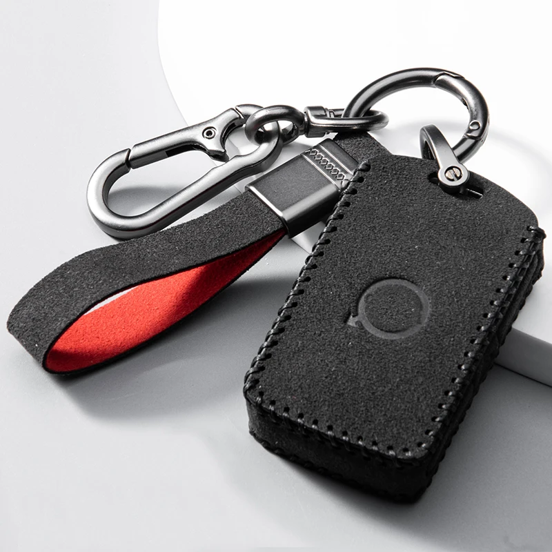 High Quality Suede Leather Car Key Case Cover For Volvo V90 V70 V50 V60 V40 XC60 XC70 XC90 XC40 C30 C70 S40 S60 S70 S80 S90 Car