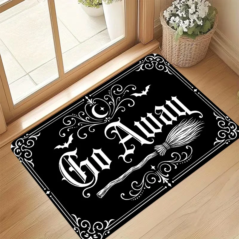 2D‑Printed Dark Gothic Take Away Rug, Decor for Kitchen, Dining Room, Gatherings, Indoor‑Outdoor Parties