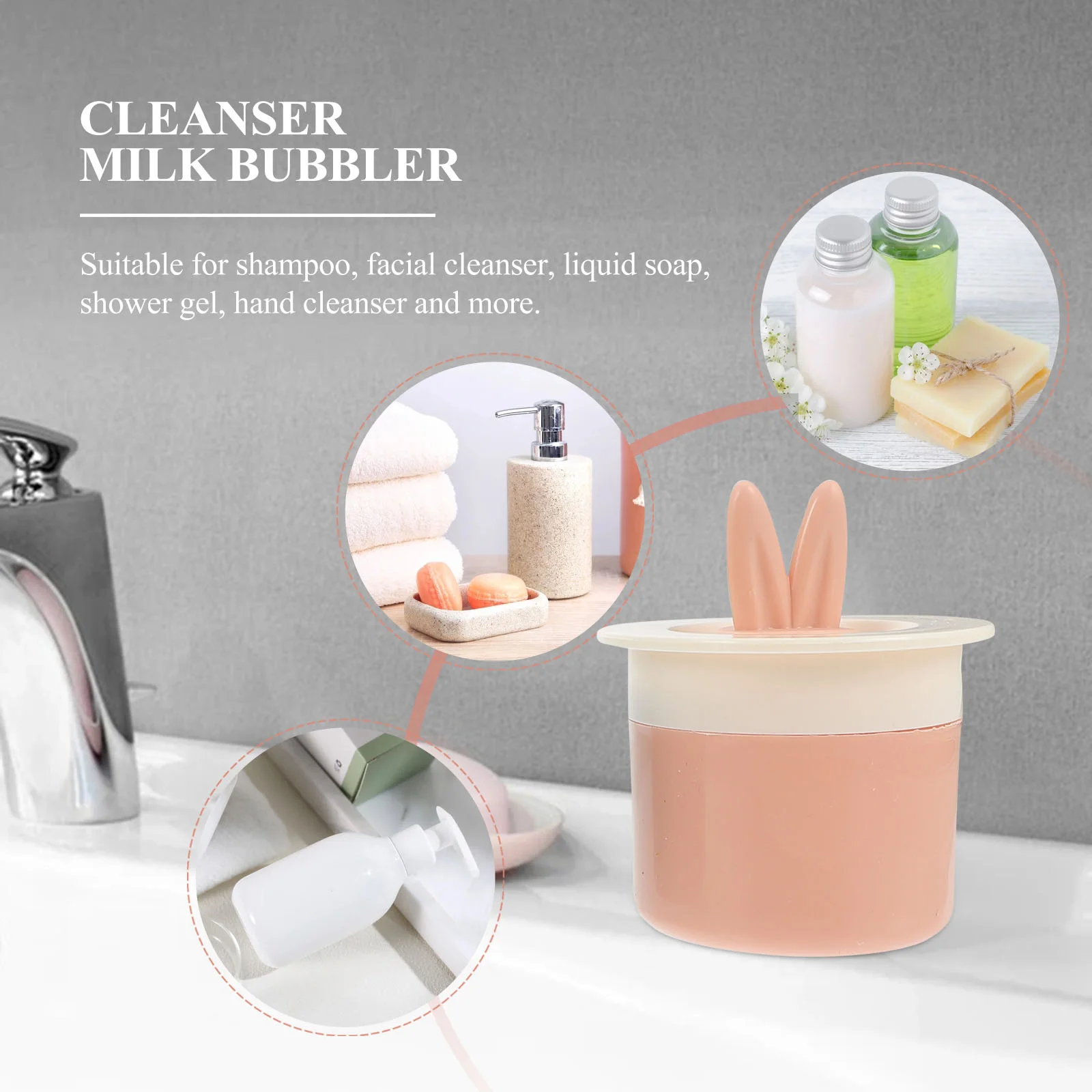 5 Pcs Sparkling Cup Simple Foaming Luminous Beverages Shower Gel Bubbling Milk Bubbler Pp Cleansing Tool Foams Maker Travel