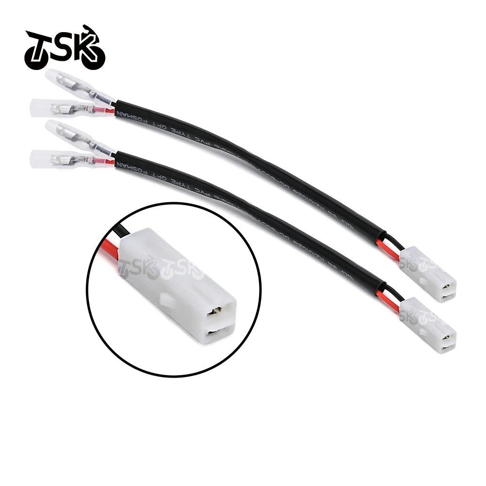 Turn Signal Connectors Indicator Cable Lead Wiring Plug for Kawasaki Z750 Z800 Z900 Z1000 Ninja 300 250R ZX6R ZX9R ZX600