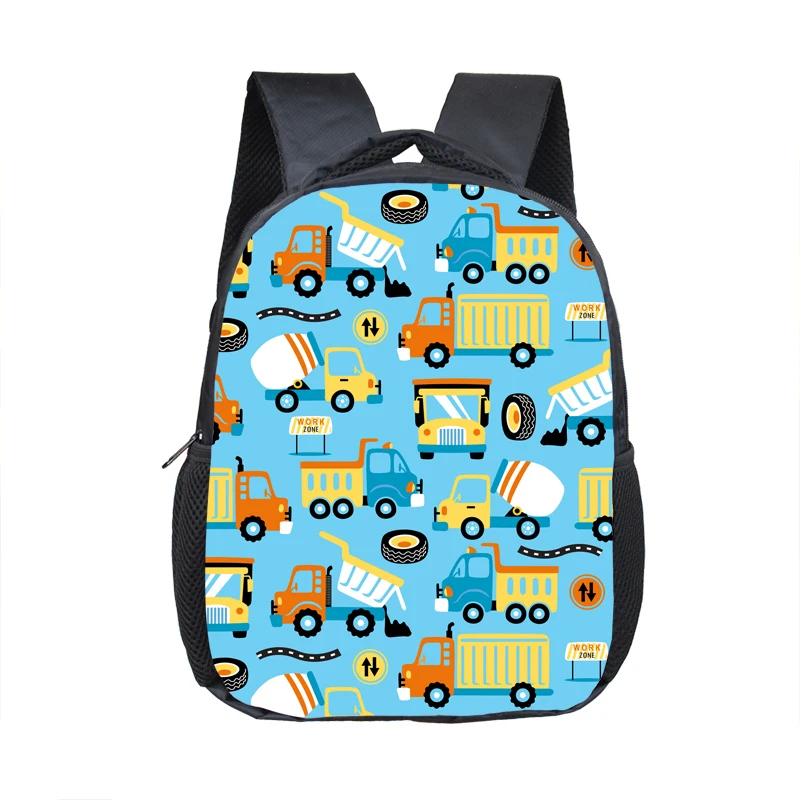 Mochila de camión/ambulancia/coche/Tractor para niños, Bolsa Escolar de jardín de infantes, mochila de excavadora con estampado de dibujos animados para niños y niñas