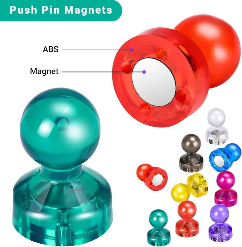 Wholesale Strong  Pushpin Magnet Cone Pushpins Super Magnetic Push Pins Refrigerator Stickers for Home Office Supplies