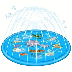 Splash Pad Play Mat - Durable, Adjustable Water Height, Bpa-Free Pvc Leather| Ideal For Outdoor Activities & Summer Gatherings