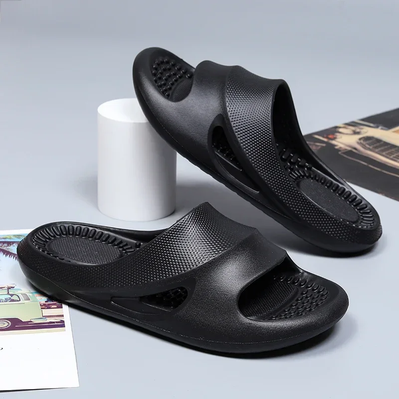 

Fashion Men Massage Slippers Sides Indoor Outdoor Sandals Beach Casual Shoes Soft Sole Slides Men Flip-flops Men's Home Slippers