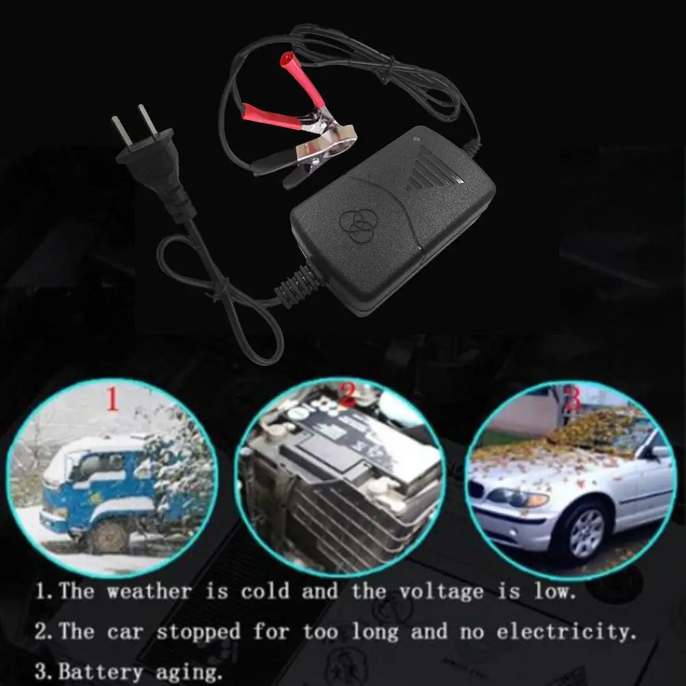 1.5A Smart Motorcycle Charger For Toy Car Electric Scooter Sprayer E-bike Lead Acid Battery 7AH 10AH 12AH With LED Indicator