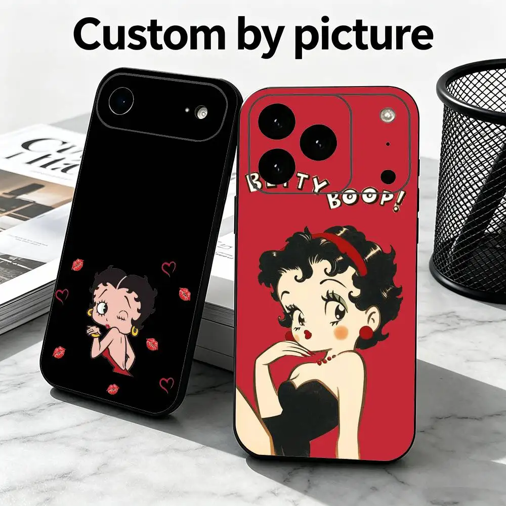 

Classic Character B-Bettys Boops Phone Case Silicone Soft For IPhone 17 16 15 14 13 12 11 X XR Plus Pro Max Plus