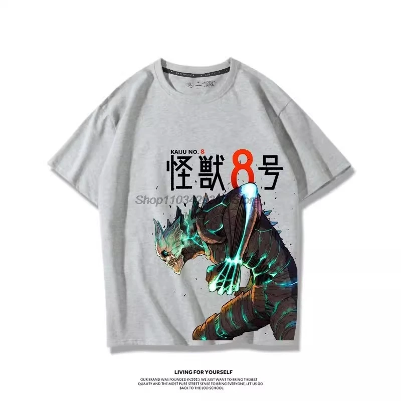 2024 New Anime Kaiju No 8 Monster No 8 T Shirt Crewneck Gifts Girl Boy T Shirts Graphic Y2K Tops