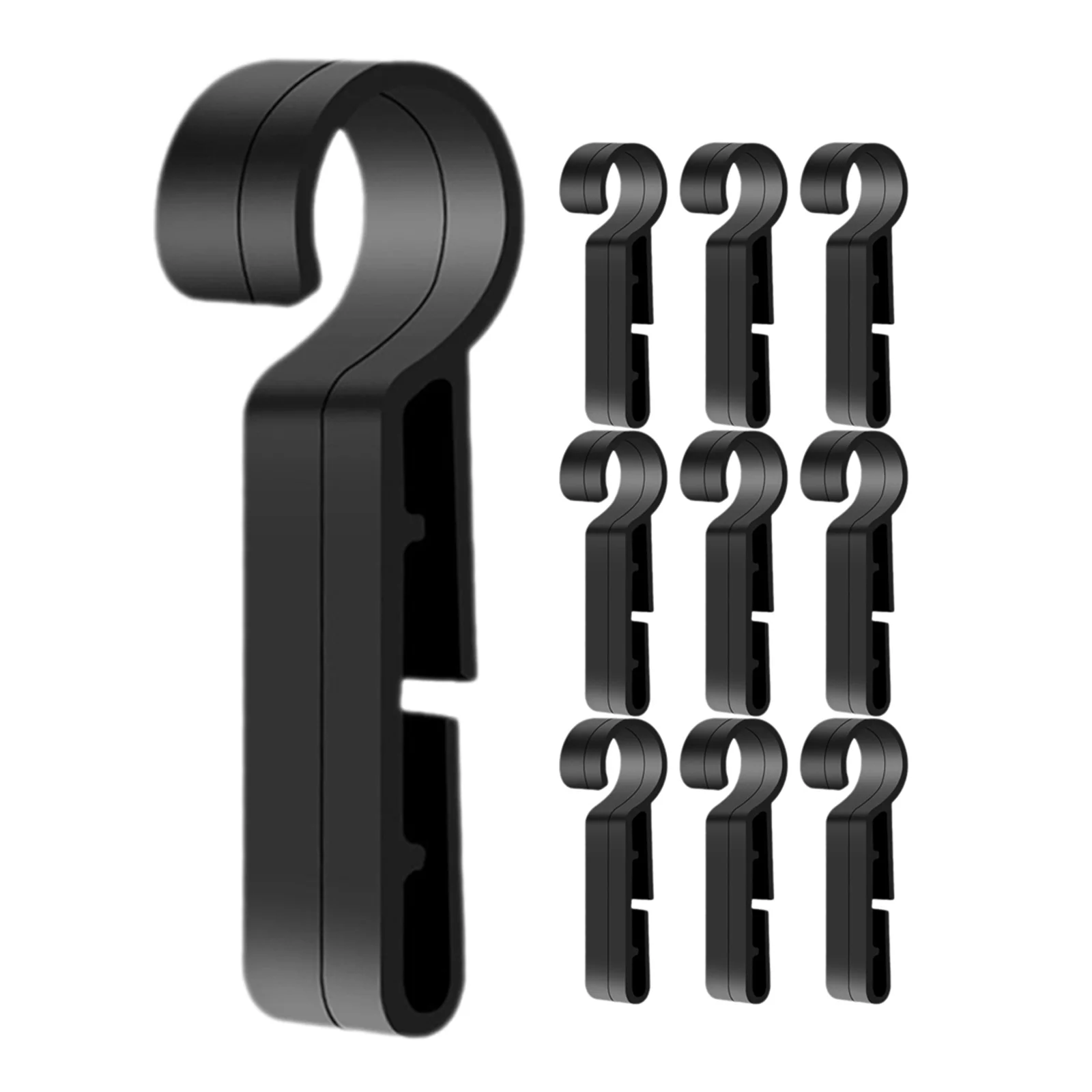 

10Pcs Headlamp Clips Hard Hat Light Clips Plastic Mount for Flashlight Hard Hat Accessories Headlamp Hook