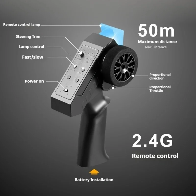 Ensemble d'essieux avant et arrière en métal pour voiture RC - VINGVO