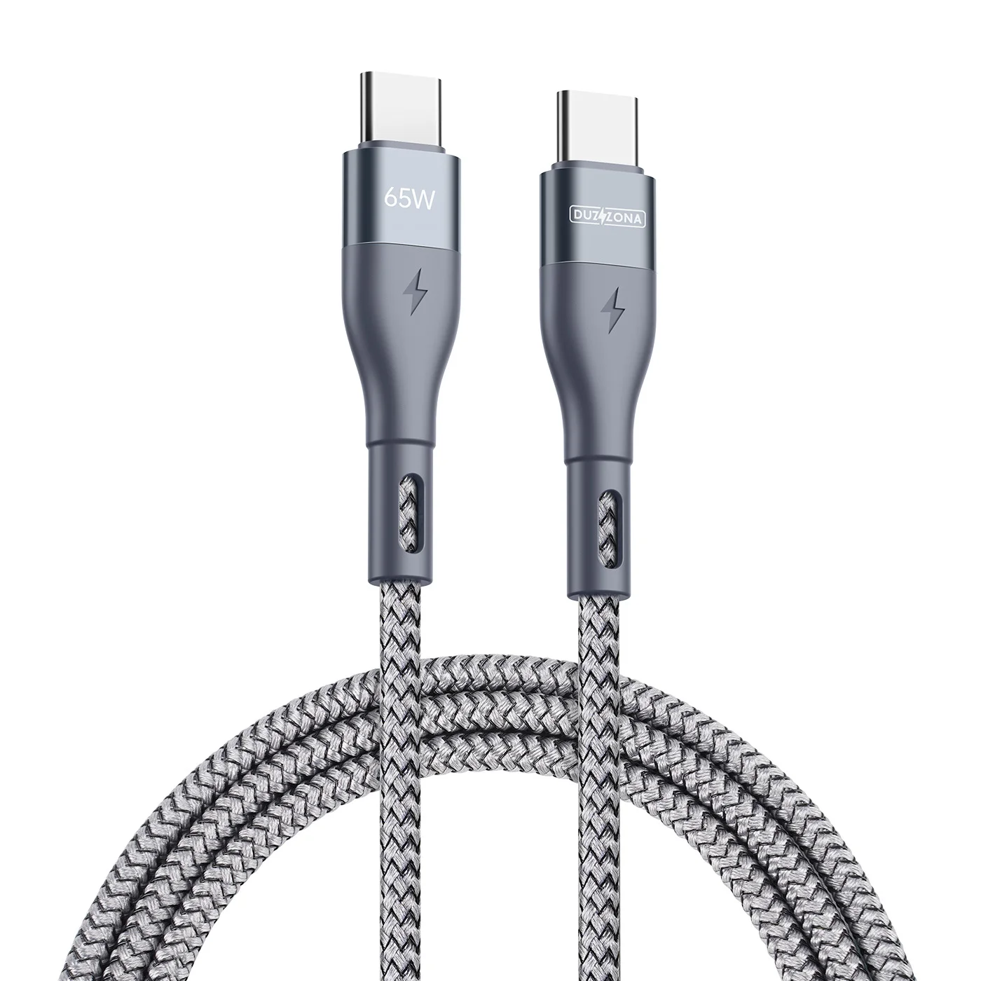 PD 65W USB C to USB C Fast Charging Cable Braided 1m/2m/3m Data Cord for iPhone 15 16 Pro Max MacBook Pro Samsung Huawei Xiaomi