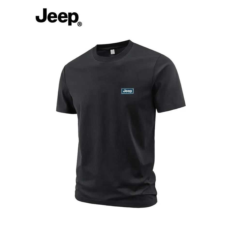 

Мужская футболка Jeep с коротким рукавом, спортивная футболка, дышащая футболка для бега и тренировок на открытом воздухе