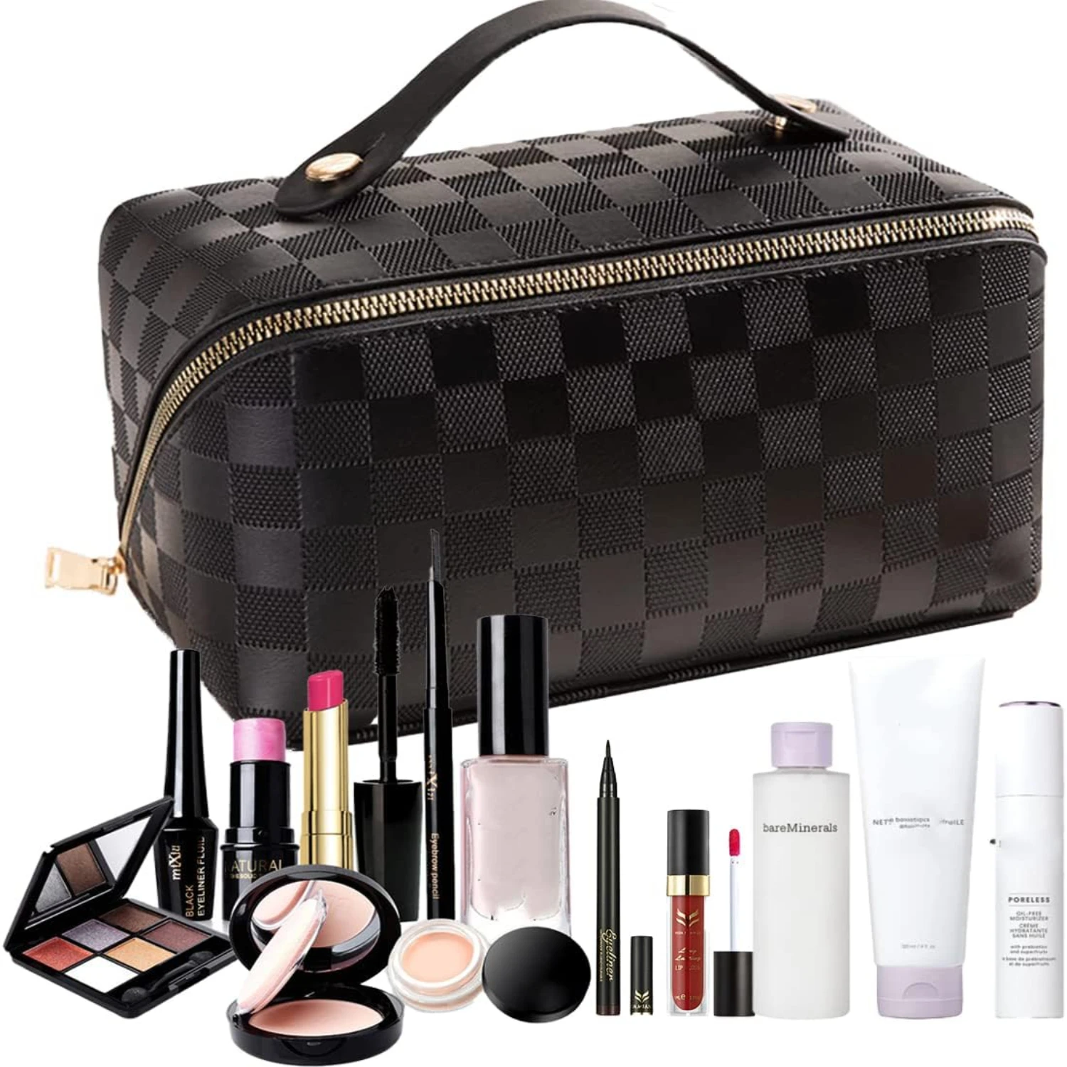 Elevate Your Beauty Routine with Stylish and Practical Cosmetic Bag - Enhance Your On-The-Go Beauty Game with Ample Space and Or