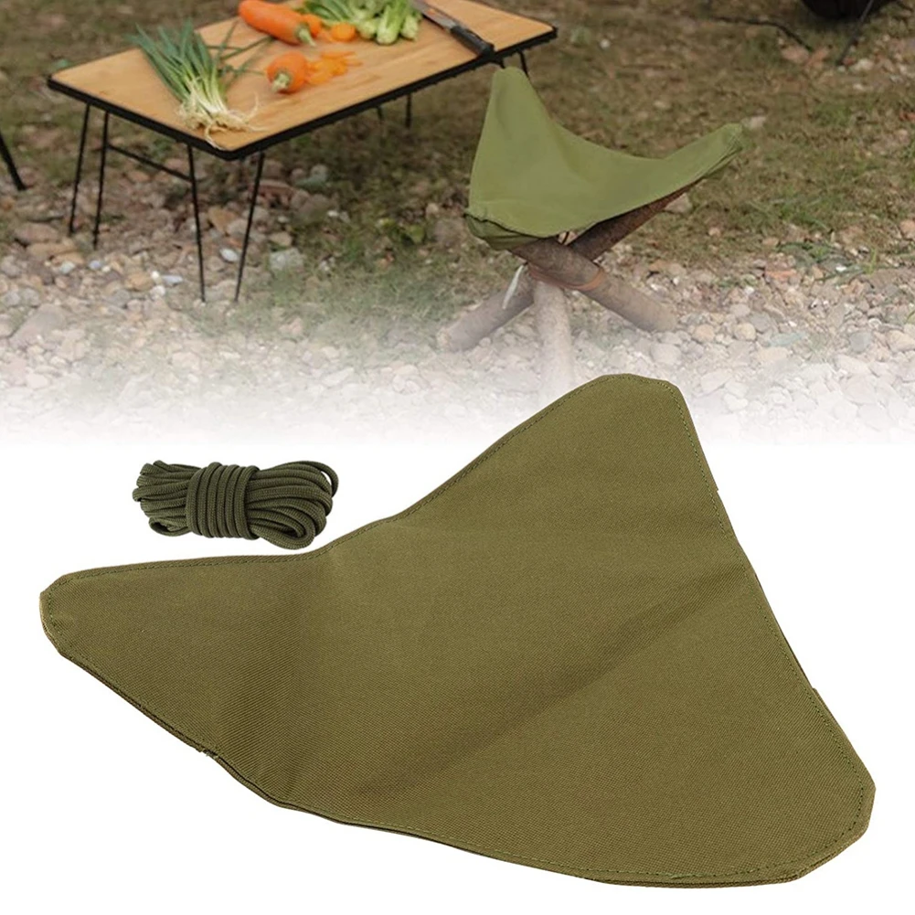 Taburete plegable para acampar, tela para pesca al aire libre, senderismo, mochilero, viaje, jardinería, silla de campamento portátil de lona impermeable