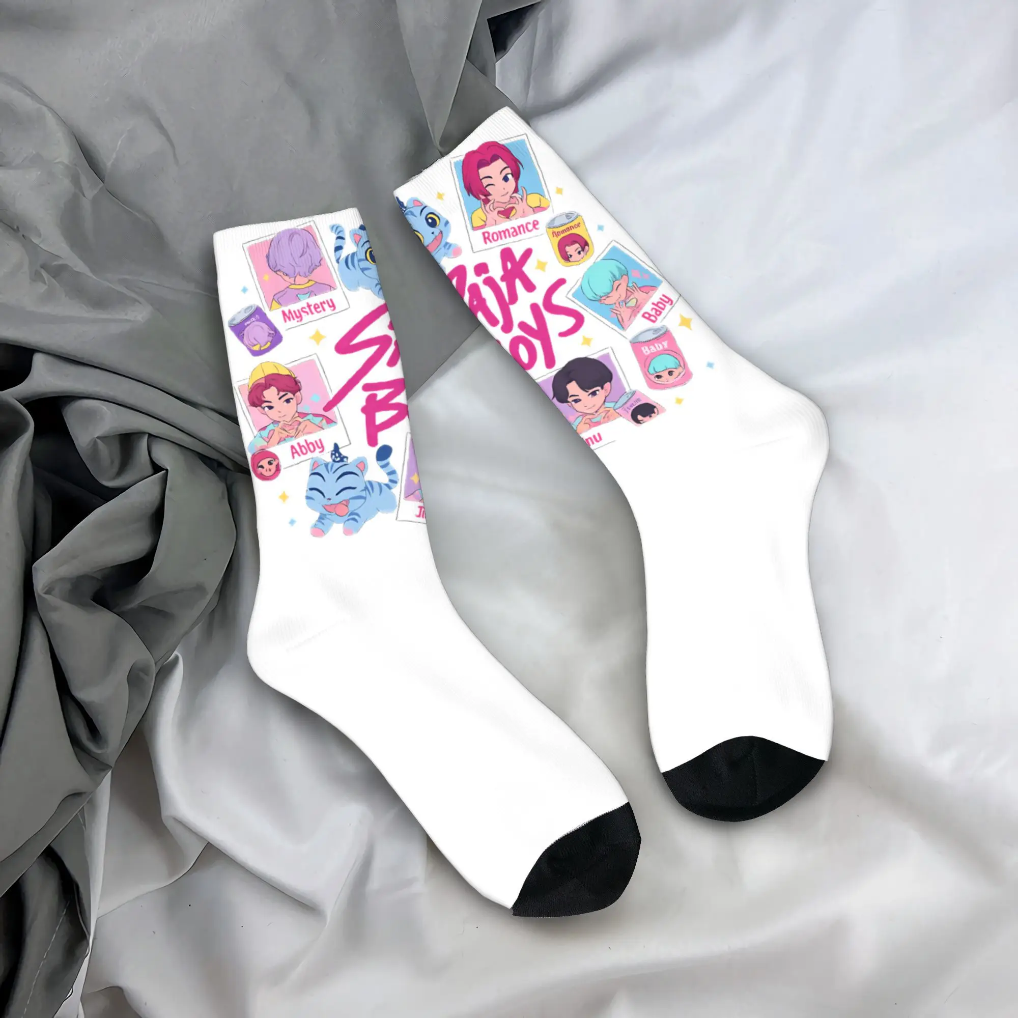 

Чулки Saja для мальчиков, готические носки для мальчиков, мужские качественные носки унисекс, осенние нескользящие носки с рисунком для скейтборда, подарок