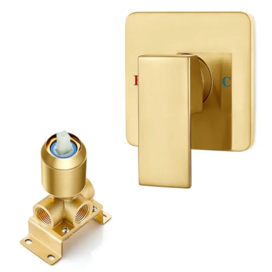 

Bathroom Shower Valve Mixer Single-Function Single Handle Trim Kit Wall Mount Brass Faucet Shower Rough-In Valve Female ThreadS