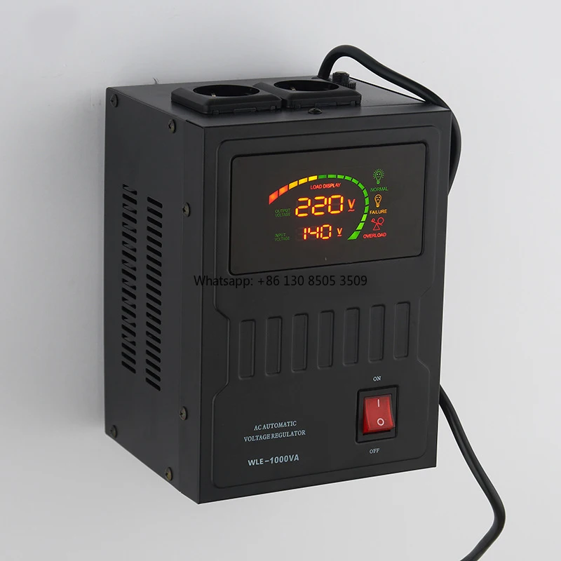 Factory Direct WLE-1000VA Servo Motor Control Voltage Stabilizer 50Hz Wall Mount for 110-270V Household Appliances Copper