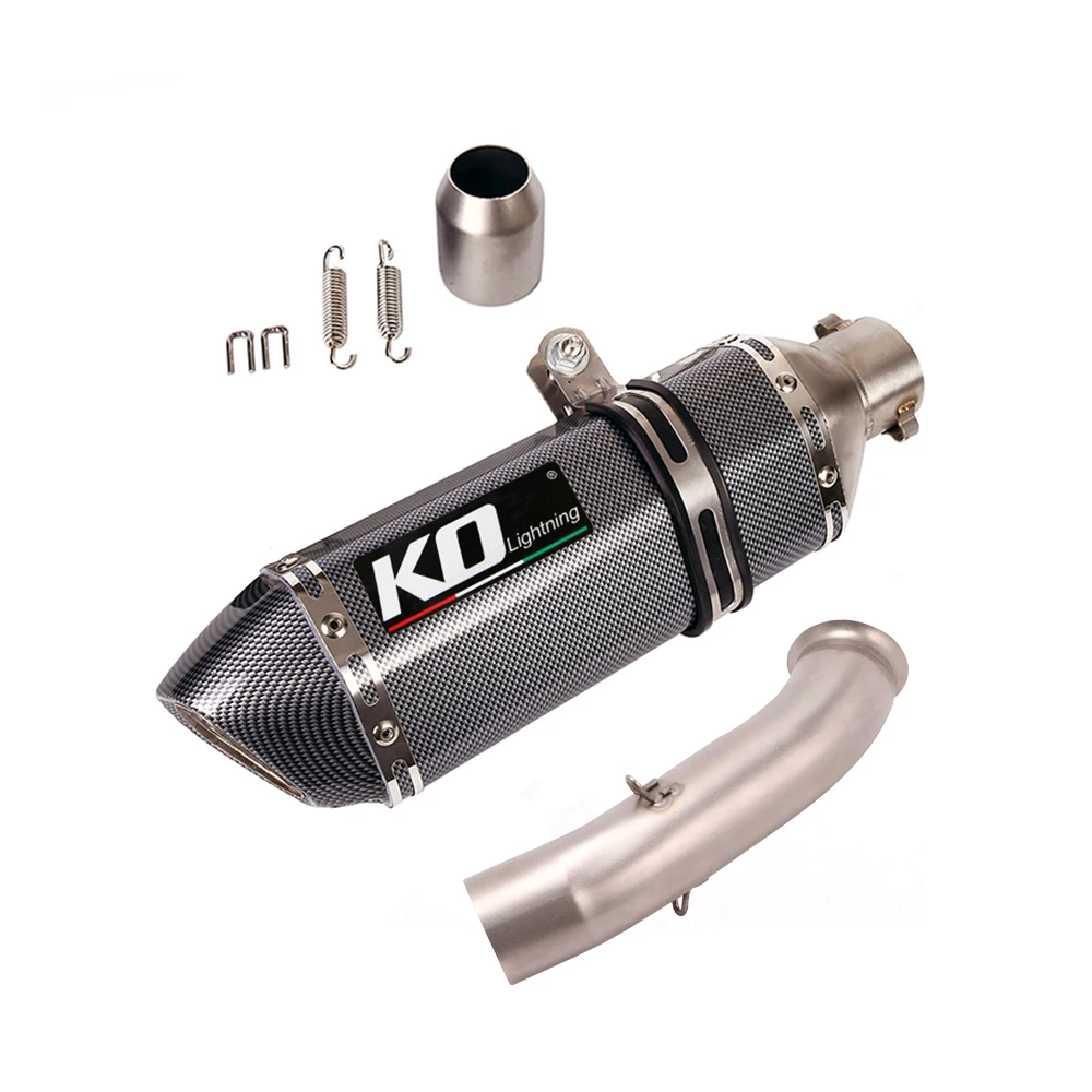 Motorcycle Modified Exhaust System Middle Link Pipe Muffler Stainless Steel For Super Duke 125 200 250 390 2017-2020
