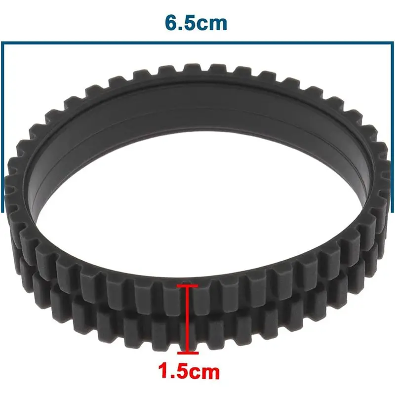 A02M-6X Anti Slip Wheel Tires Skin Replacement For Eufy Robovac 11S/ 11S MAX/ 15T/ 30/ 30C/ 15C/ 15C MAX Anti-Wear Tyre Skins