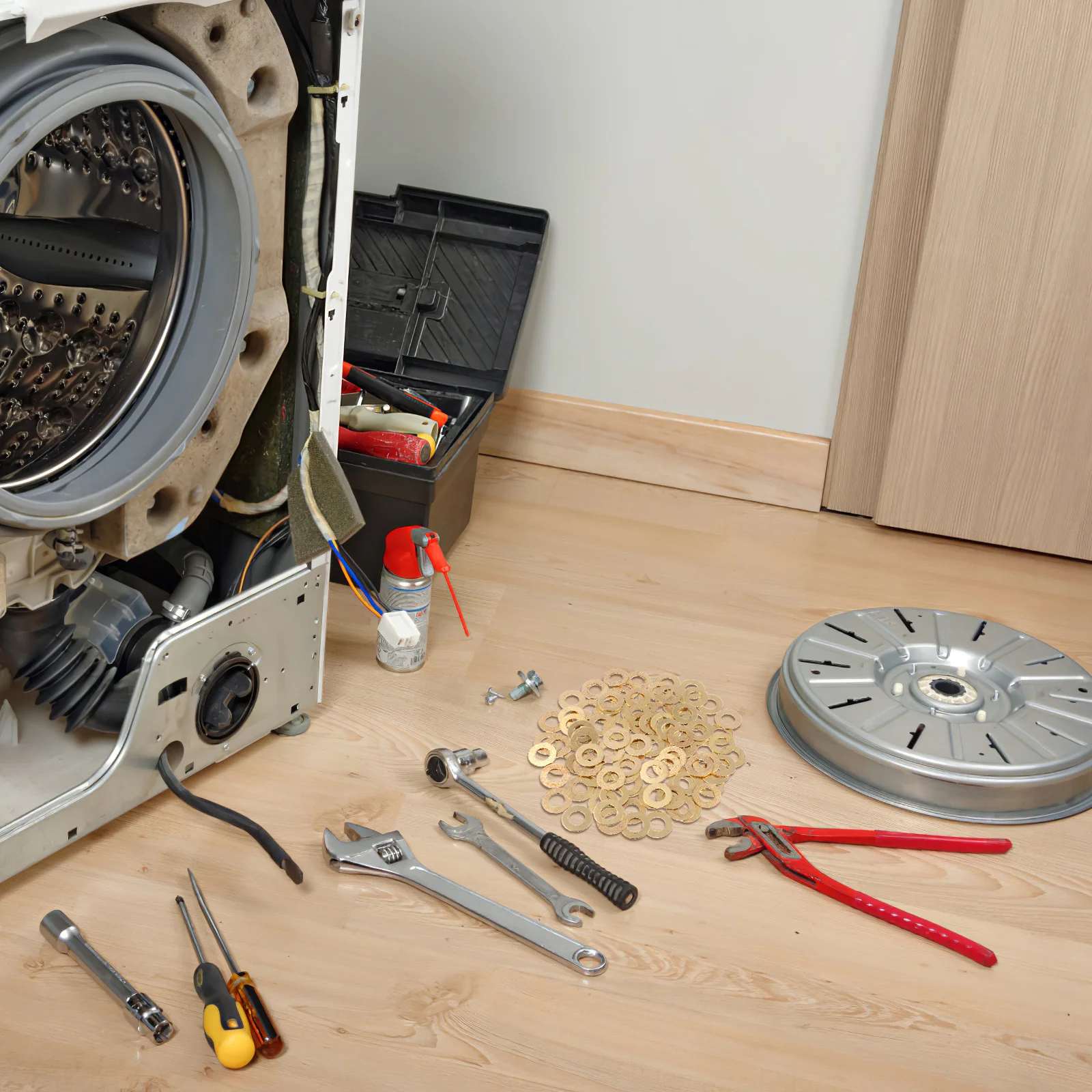 

100 pcs Brass Washers 10Mm Round Flat Sealing Washers For Furniture Hardware Auto Parts Brass Flat Ring Gaskets Crush Washer