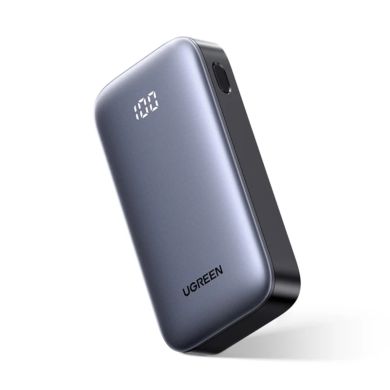 

UGREEN 30W 10000mAh High-Capacity Power Bank ABS Material with Type-C Input and Double USB Output LED Display Function