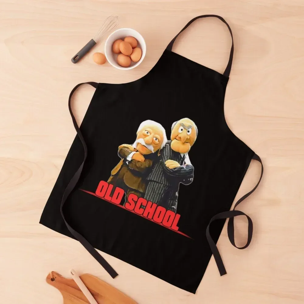 

statler and waldorf Apron Chef Uniform Women Kitchen Front Apron