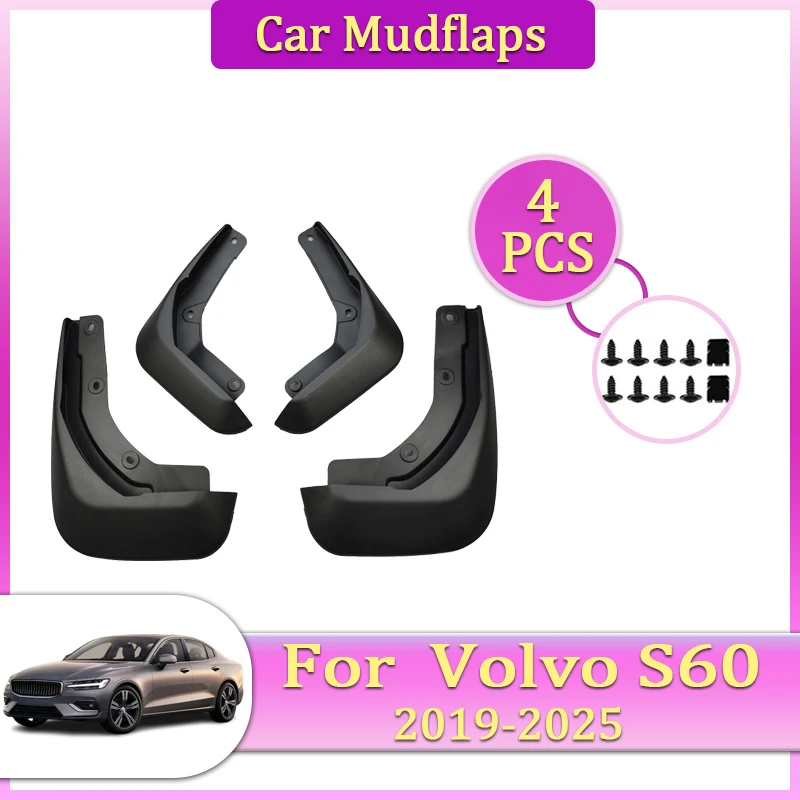 

Car Mudguards Parts For Volvo S60 2019~2025 2021 2023 2024 2022 Front Rear Mudflap Fender Flare Cover Guard Auto Mud Accessories
