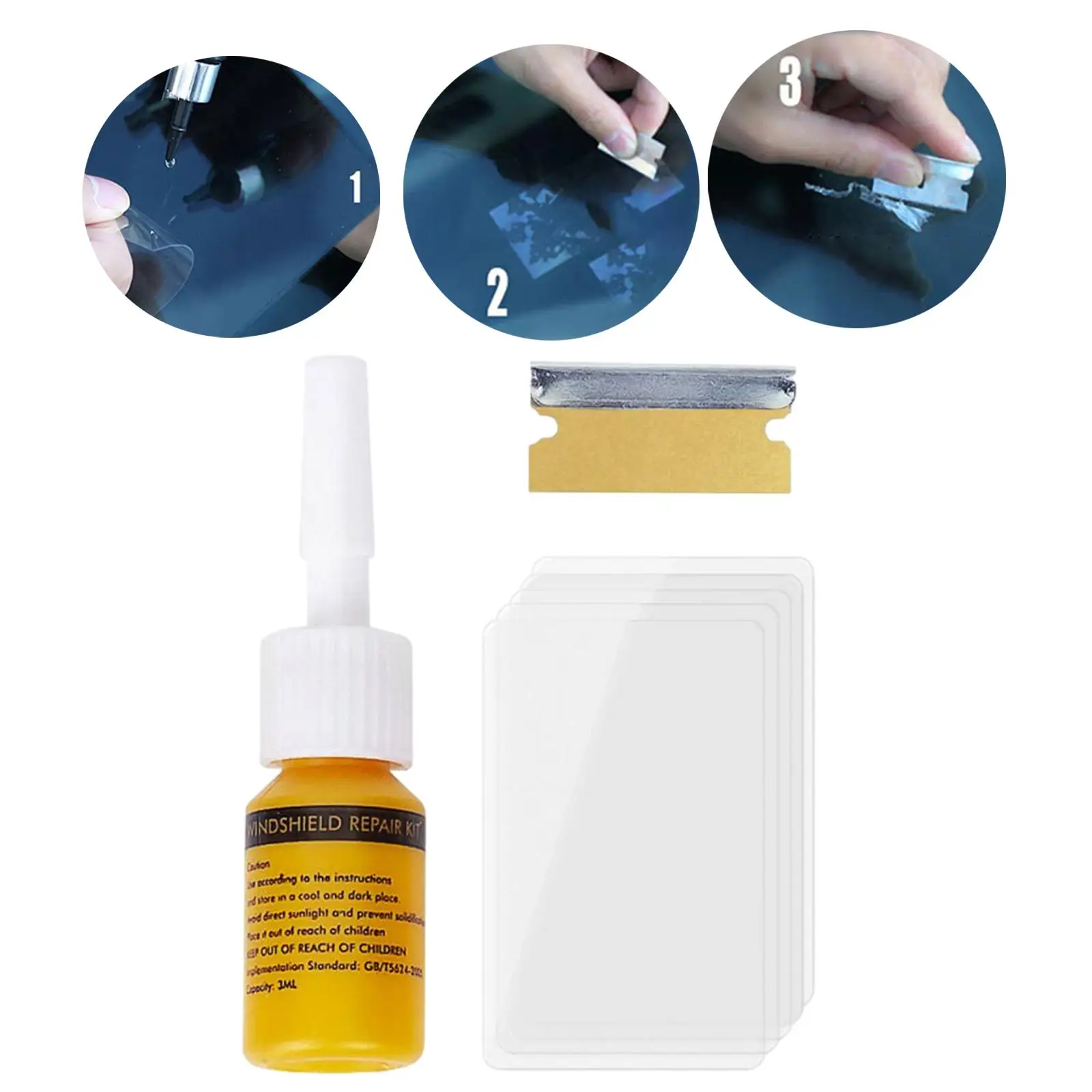 Cracked Glass Repair Automobile Scratch Fixing Car Window Repair Fluid