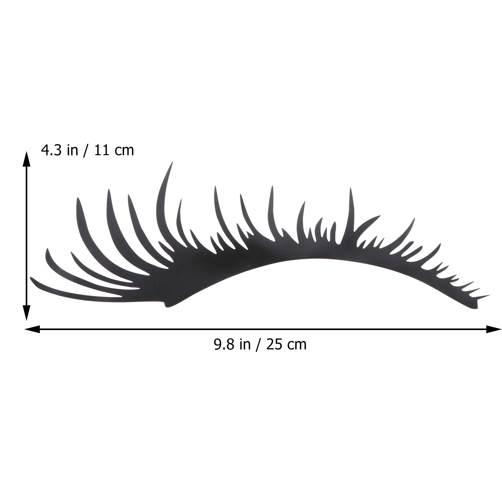 

Car Headlight Stickers Black Pet Eyebrow Decal For Auto Decoration Stylish Durable Vinyl Body Sticker Car Exterior