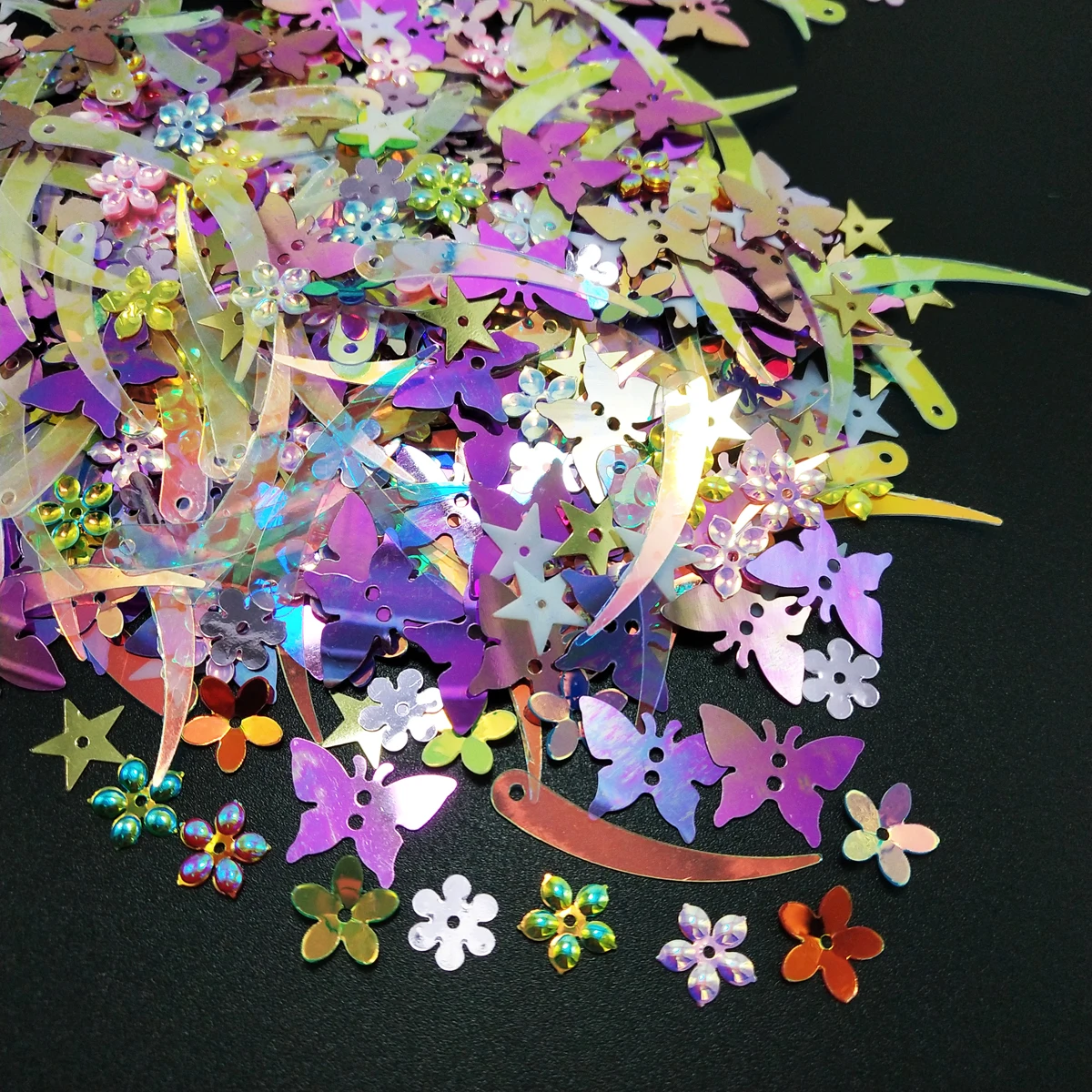 10g Butterfly/Flowers/Chilli/Star Loose Sequins For Crafts Mix Models For DIY Handwork Accessories