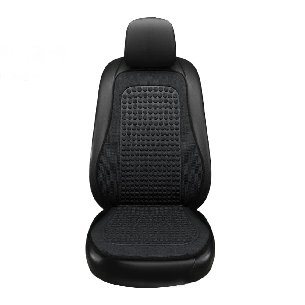 Silk Fabric Cooling Car Seat Cover with Breathable Mesh to Reduce Heat Buildup and Maintain Freshness in Vehicles