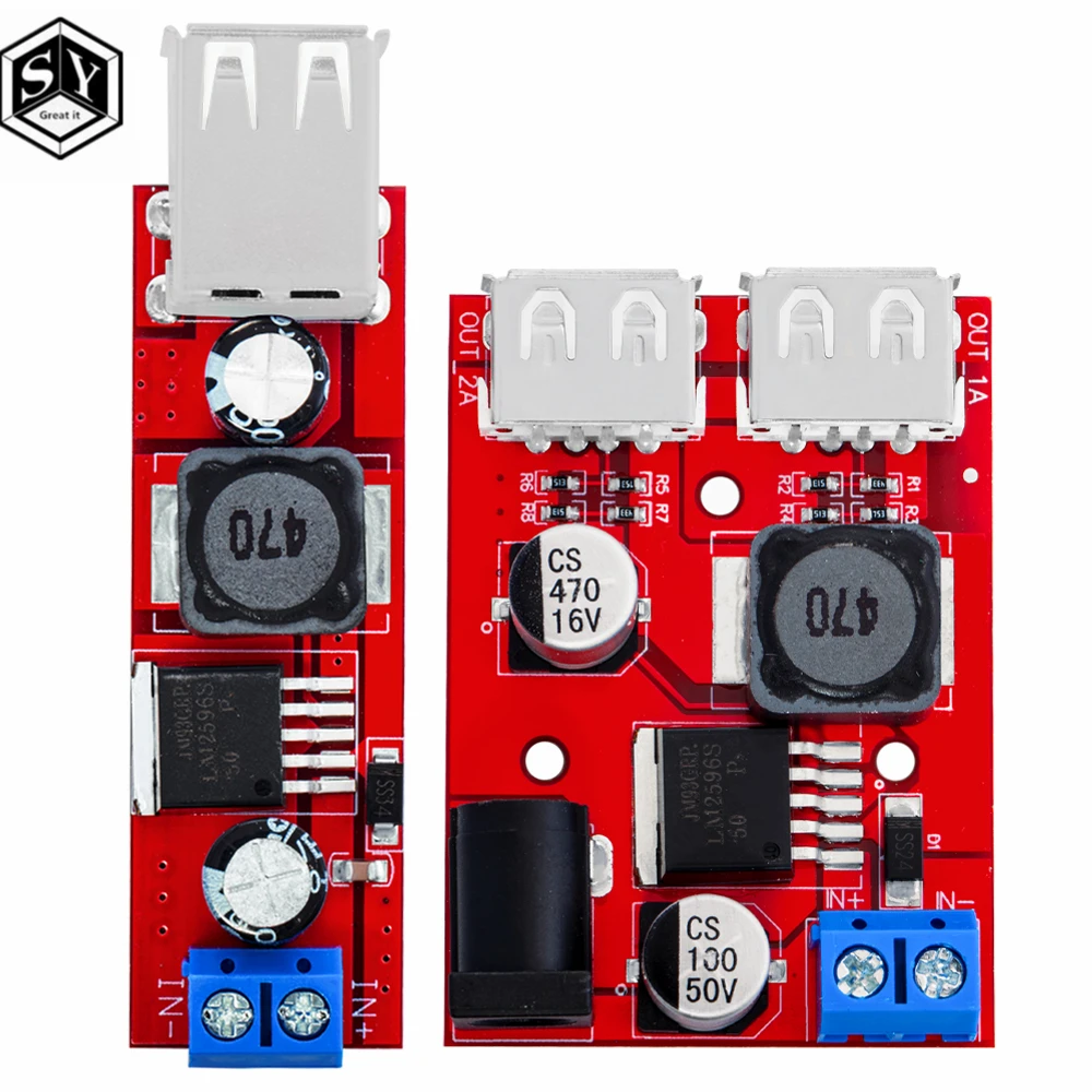 DC-DC Wandler 6–40 V Auf 5 V / 3 A – Doppel-USB-Ausgang – Kompakter Spannungsregler Für Auto, Solar & Elektronikprojekte