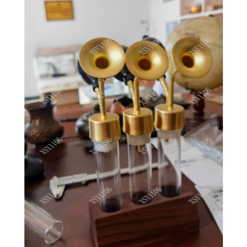 Brass Scent Instrument & Glass Bottle - Custom Creative for SPA Essential Oil Perfume