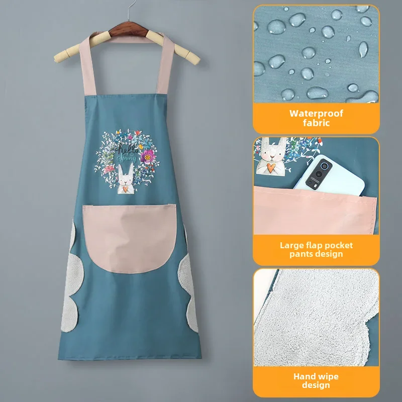 New 2023 Internet Celebrity Apron for Kitchen and Home Cooking for Men and Women, Super Waterproof and Oil-proof, Super Good-...