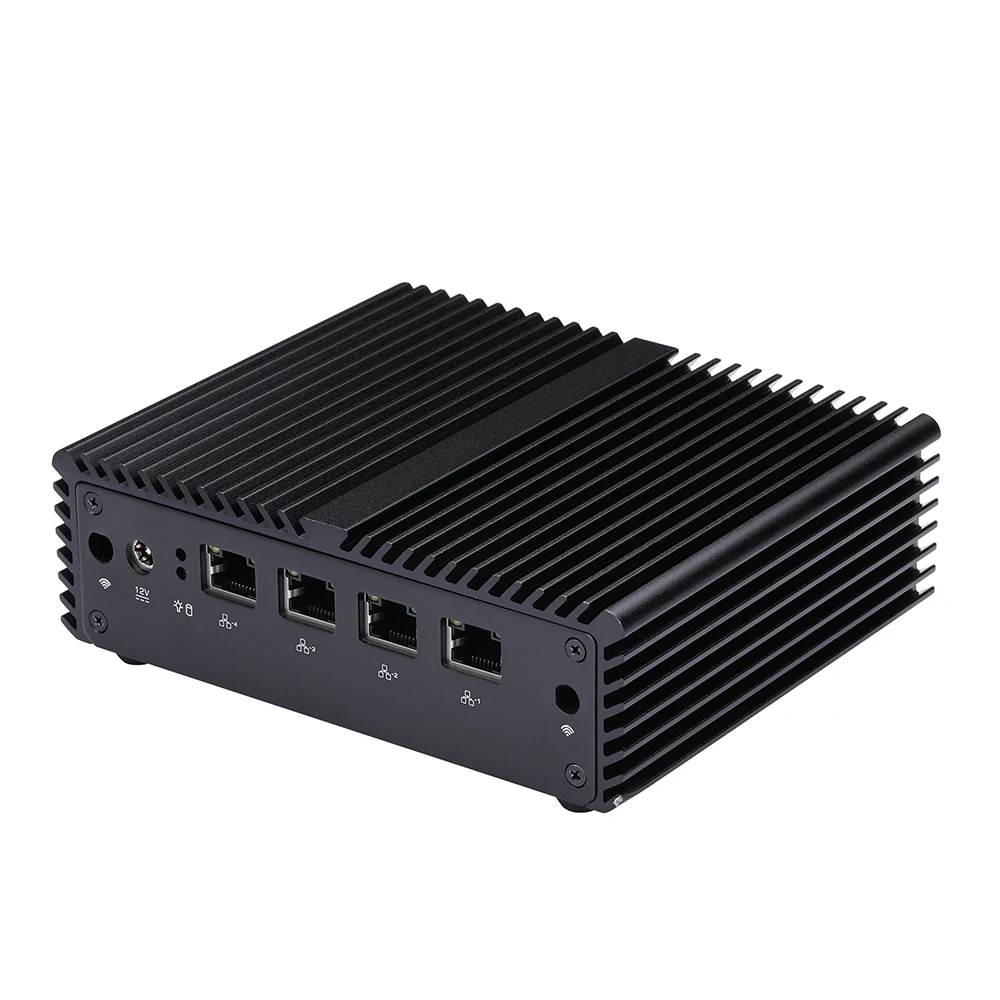 Qotom Mini PC Q190G4N with J1900 Quad Core 4 Gigabit NIC Fanless Computer