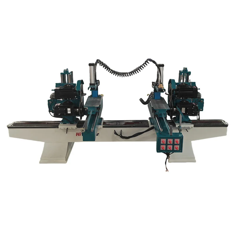 

Double-end tenoning machine Pneumatic pressing five-dish floor Male and female tenon slotting Woodworking machinery