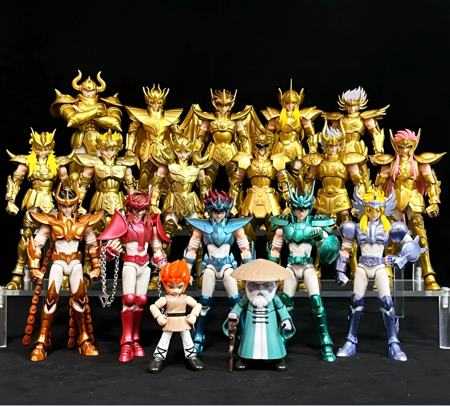 Genuine 1/12 Saint Seiya Champion Class Gemini Saga Phoenix Ikki Figures Action Figure Anime Assembly Model Birthday Gifts Toys