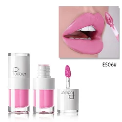 16 Colors Lip Gloss Sexy Pink Liquid Lipstick Long Lasting Velvet Lip Tint Waterproof Non-Stick Cup Cosmetics Makeup