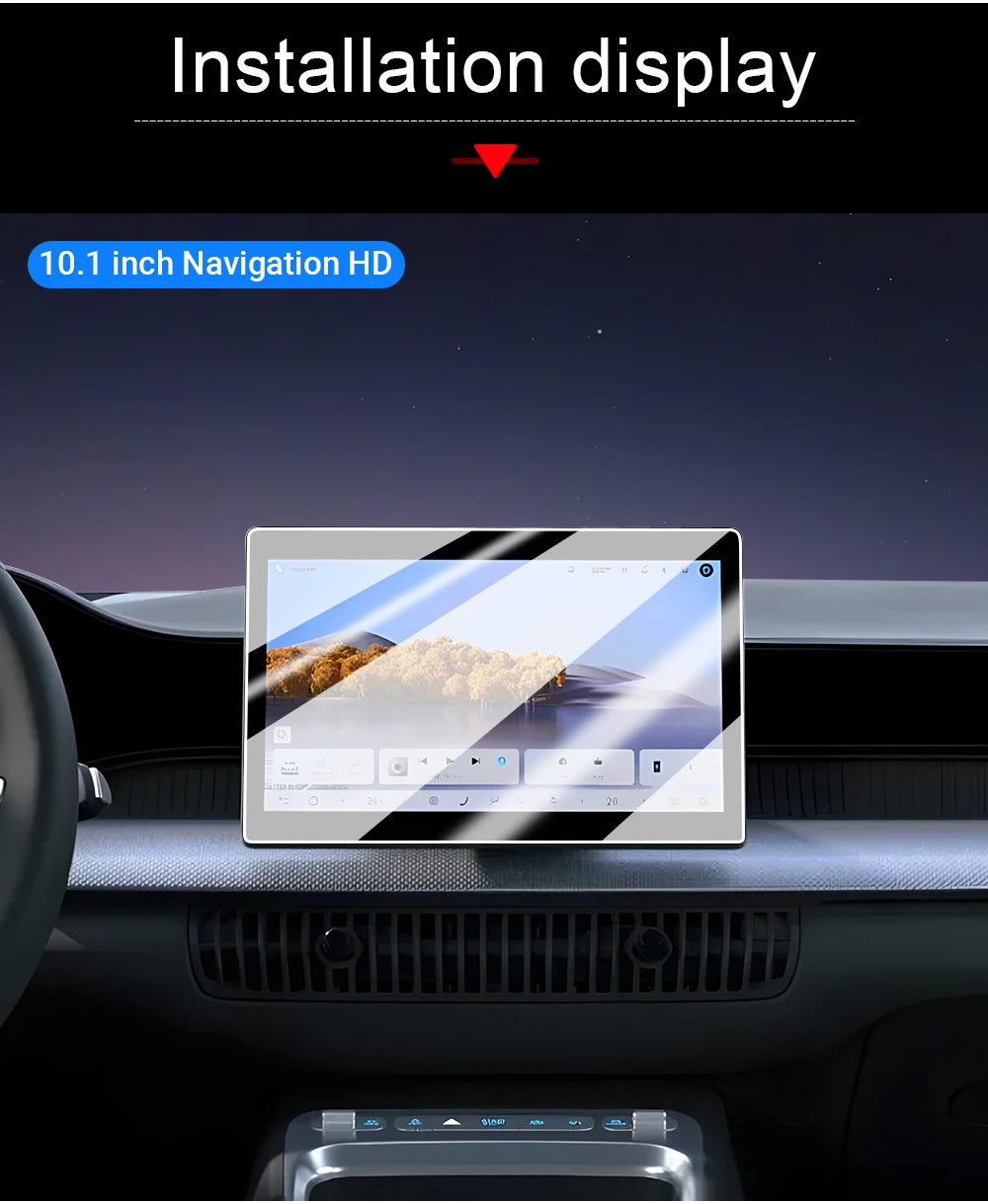 Für BYD Dolphin G DM-i 2026 2027 10,1/12,8 Zoll gehärtete Schutzfolie für Auto-GPS-Navigationsdisplay, Zubehör. – Detail 11
