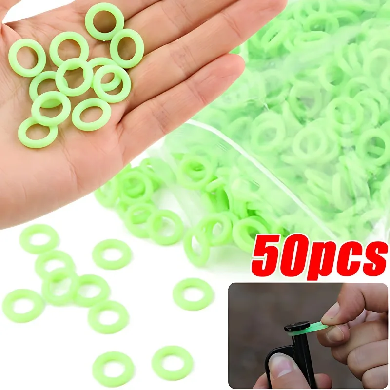 10/30/50Pcs Outdoor Multifunctional Ground Nail Fluorescent Circle Luminous Ring Camping Tent Sky Curtain Nail for Hikinging