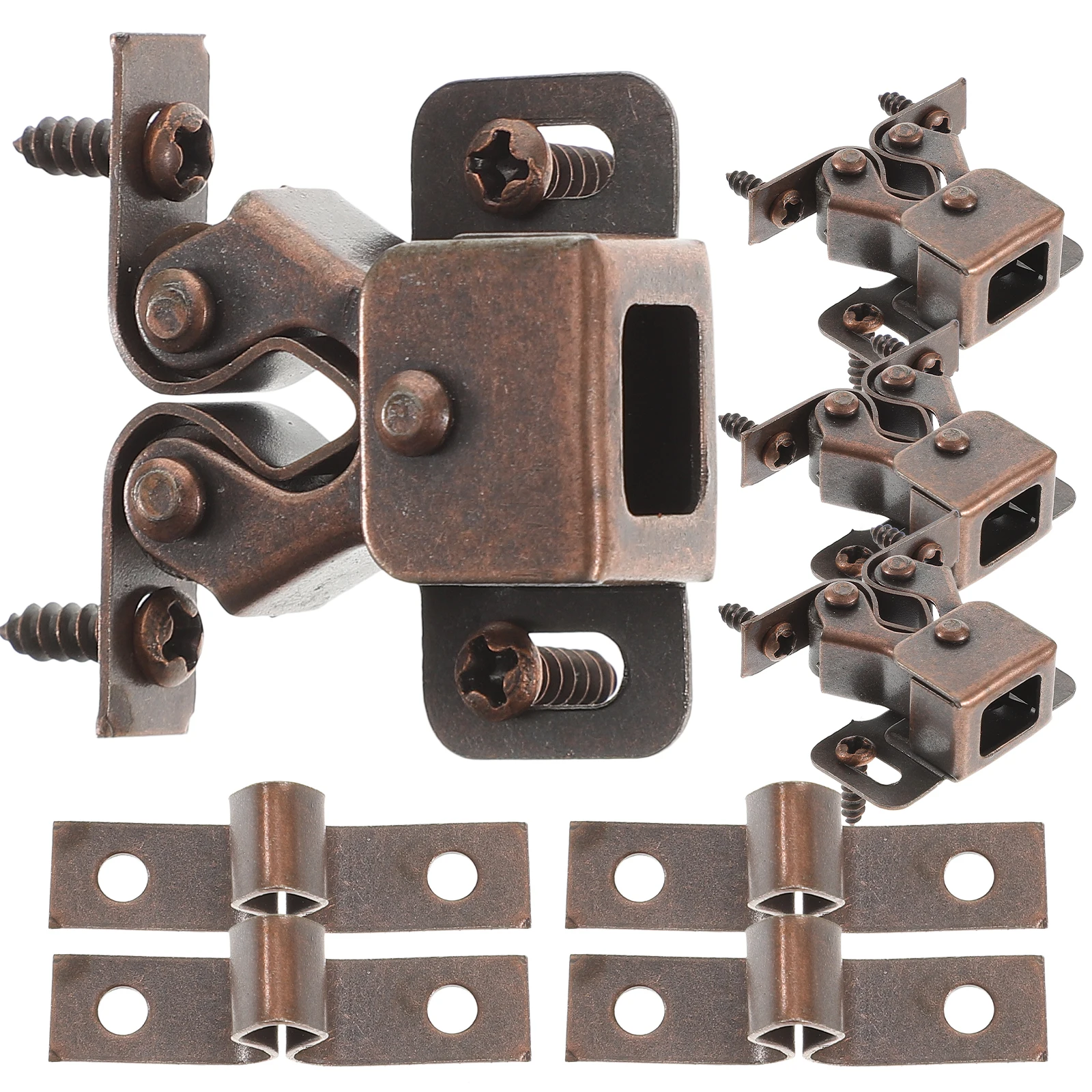 20pcs Latch Cold Rolled Steel Rv Shower Latch Double Door Lock Spring Buckle Rv Closet Screen Rollers Shower Door