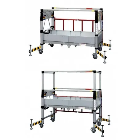 الألومنيوم للطي تمديد سلم سقالة تلسكوبي معدات البناء رخيصة للبيع
