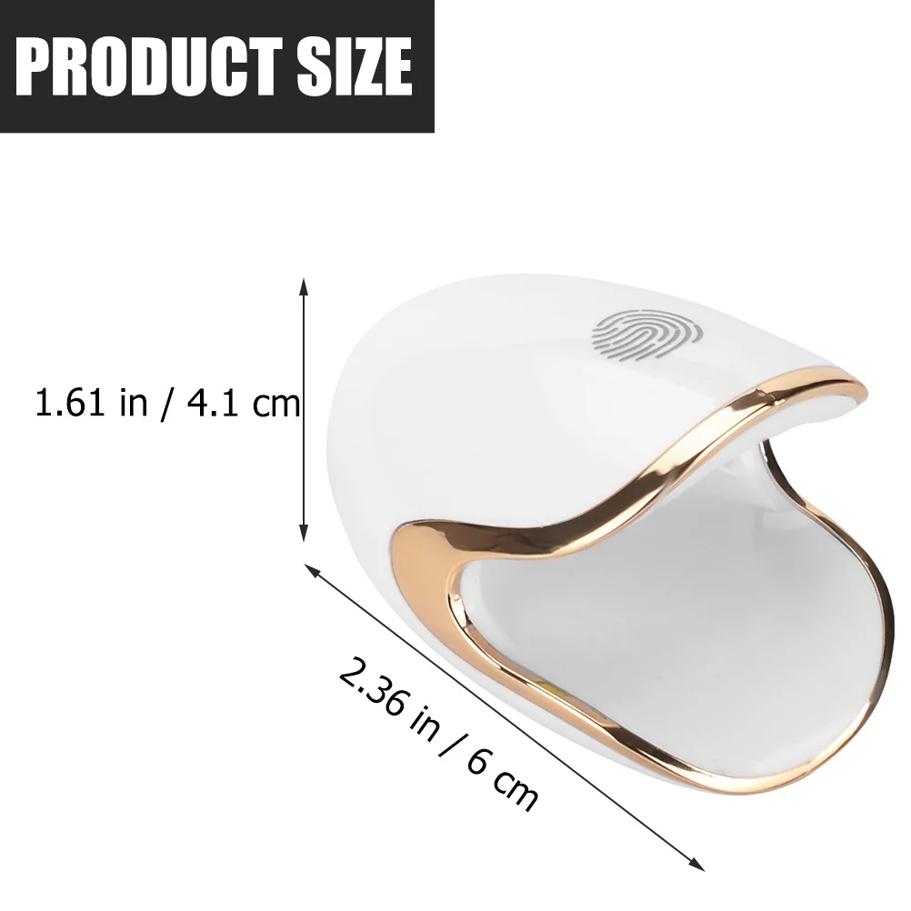 Lampada UV professionale per mini asciuga unghie per asciugare lo smalto ovunque, strumenti per manicure compatti per unghie, manicure a secco