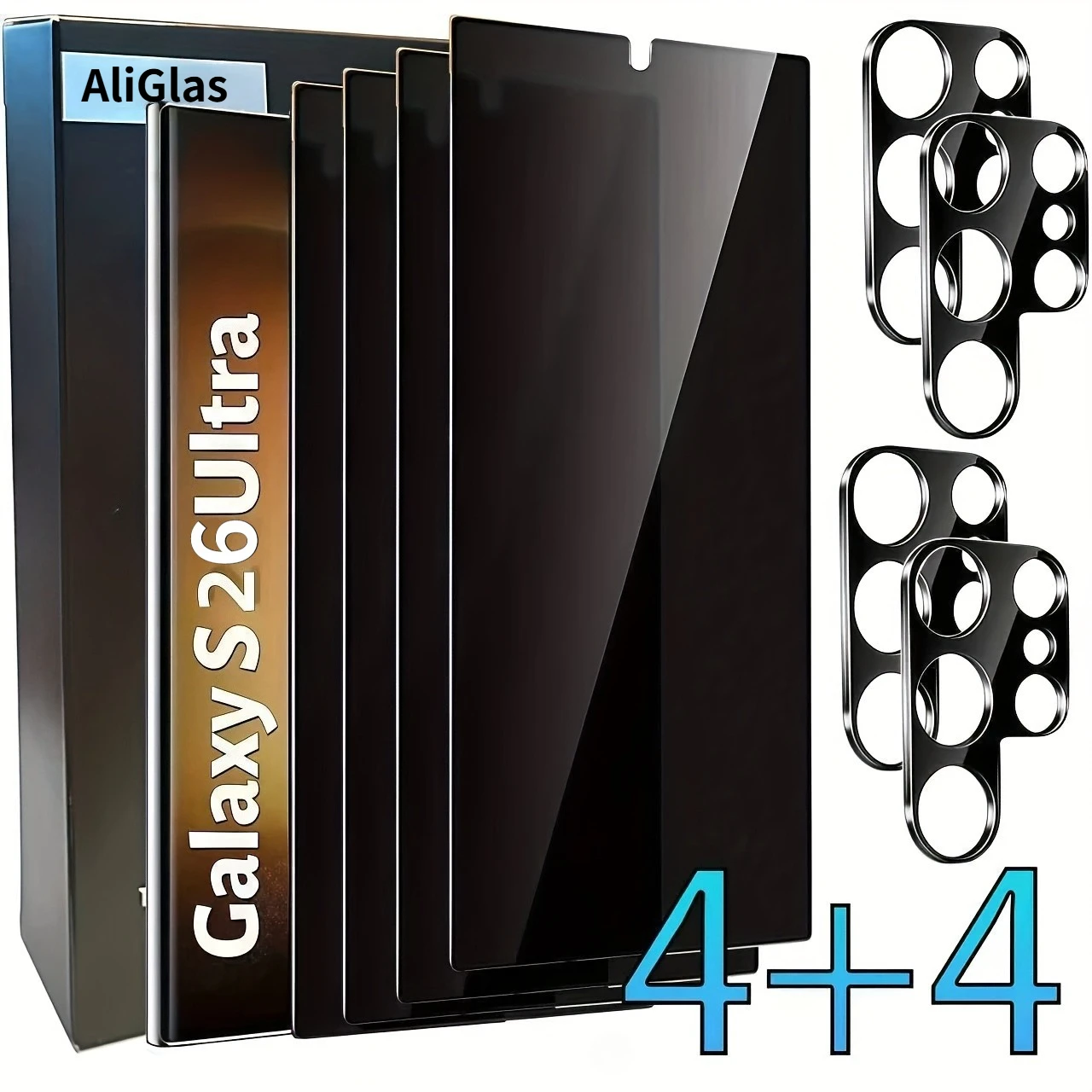 

Защитное стекло 8-в-1 для камеры Samsung S26 Ultra/S26 Plus (для моделей Samsung S25, S24, S23, S22, S21 Ultra/Plus/FE)