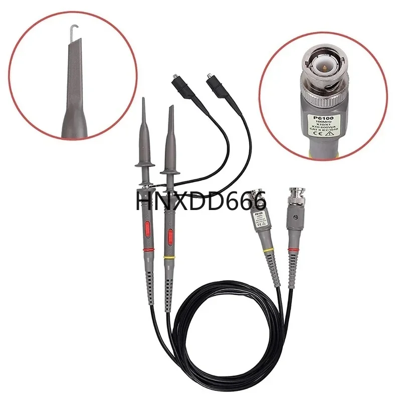 100MHz Universal Oscilloscope Probe Kit with BNC Test Leads and Accessories